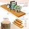 Sorbus Wood Floating Shelves for Wall - 35” Solid Wood Wall Shelves for Bathroom Decor, Books, Bedroom & Living Room - Set of 2 Black Wall Mounted Kitchen Shelves - Durable 100% Premium Solid Pine